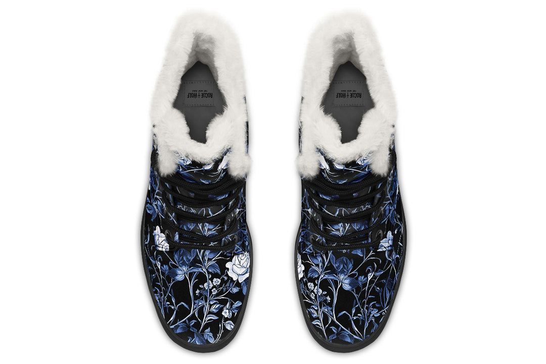 Blue Rose Romance Winter Boots