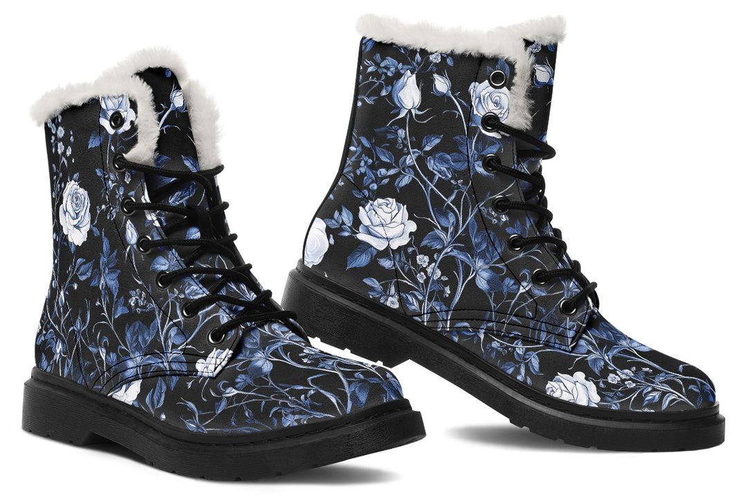 Blue Rose Romance Winter Boots