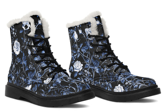 Blue Rose Romance Winter Boots