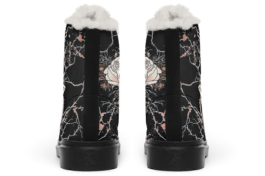 Blush Kintsugi Rose Winter Boots