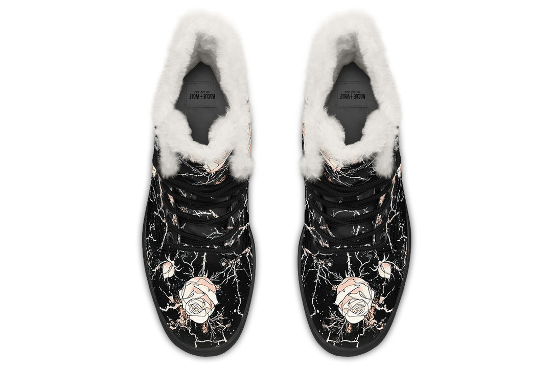 Blush Kintsugi Rose Winter Boots