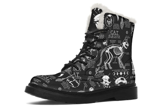 Cat Study Winter Boots