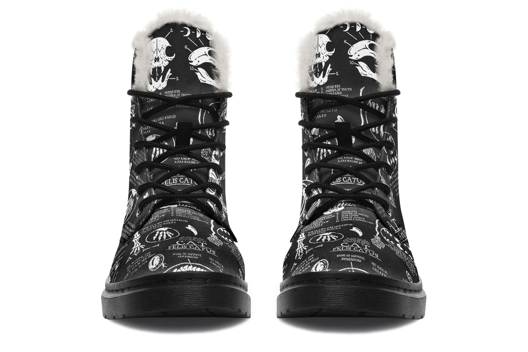 Cat Study Winter Boots