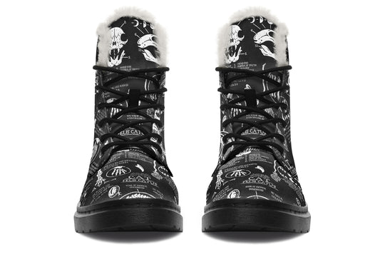 Cat Study Winter Boots