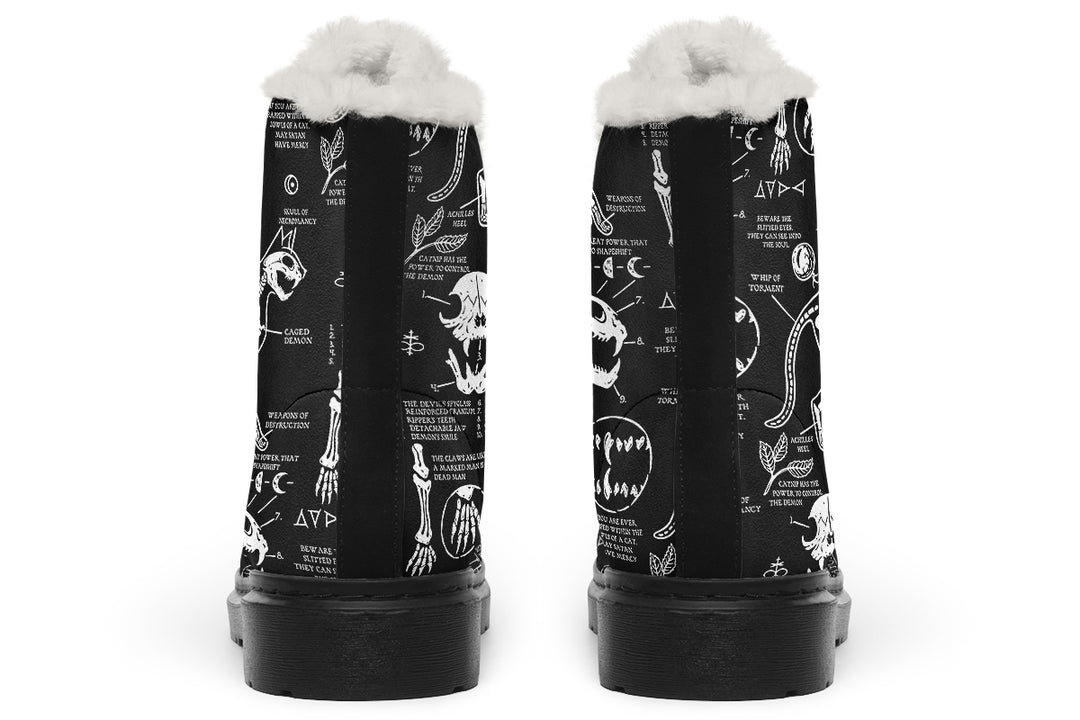 Cat Study Winter Boots