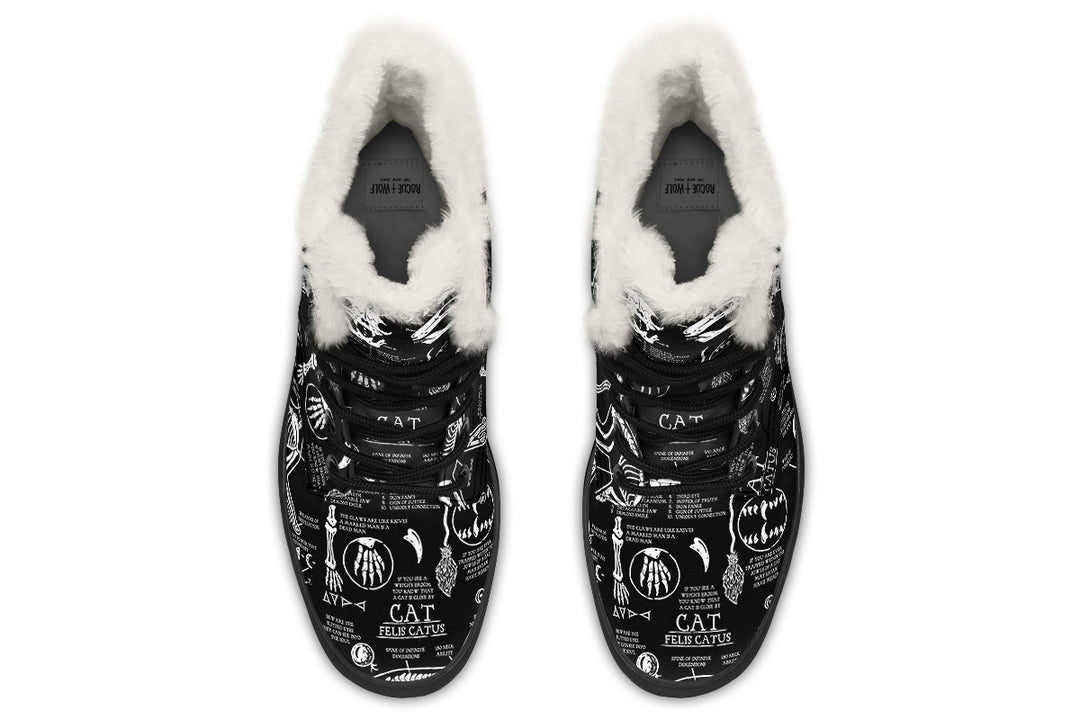Cat Study Winter Boots