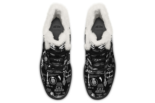 Cat Study Winter Boots
