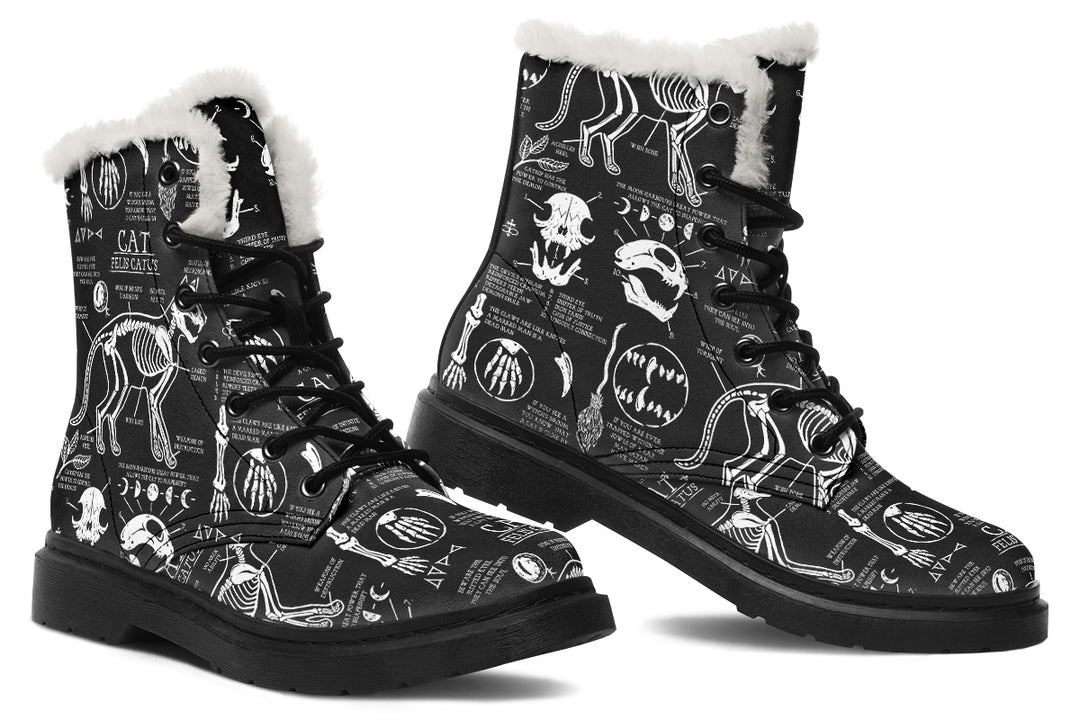 Cat Study Winter Boots