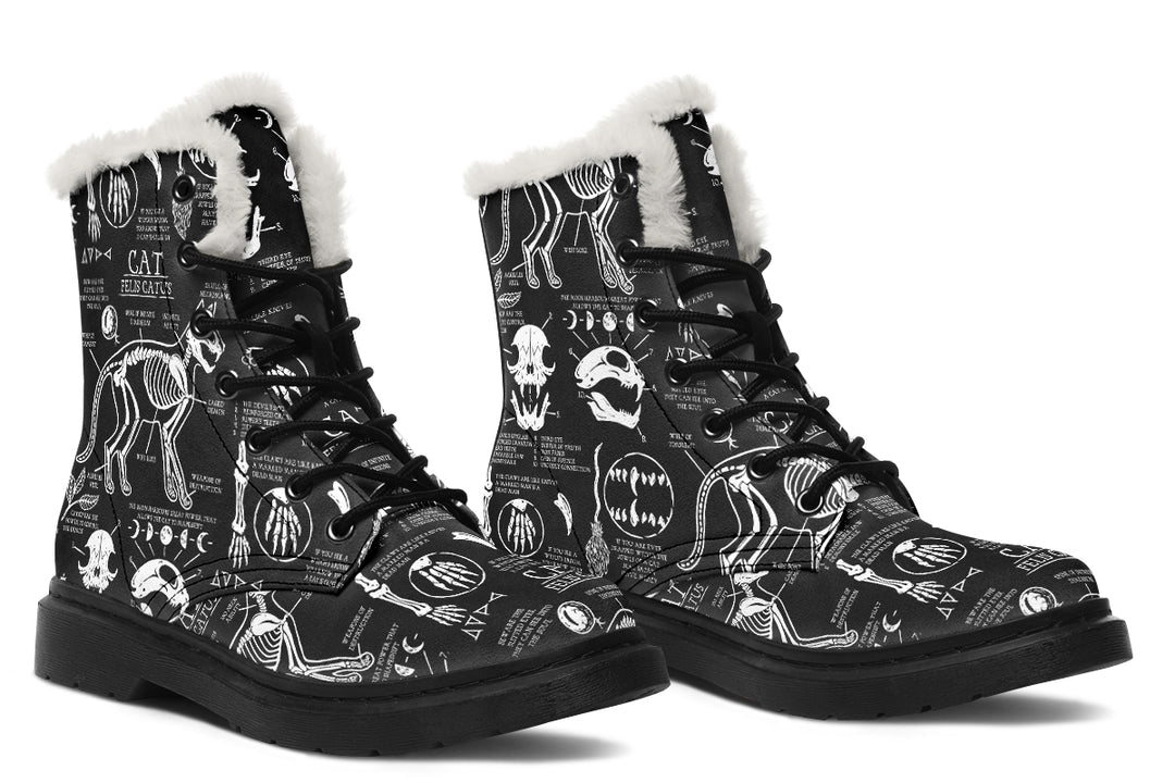 Cat Study Winter Boots