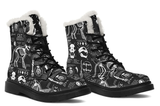 Cat Study Winter Boots