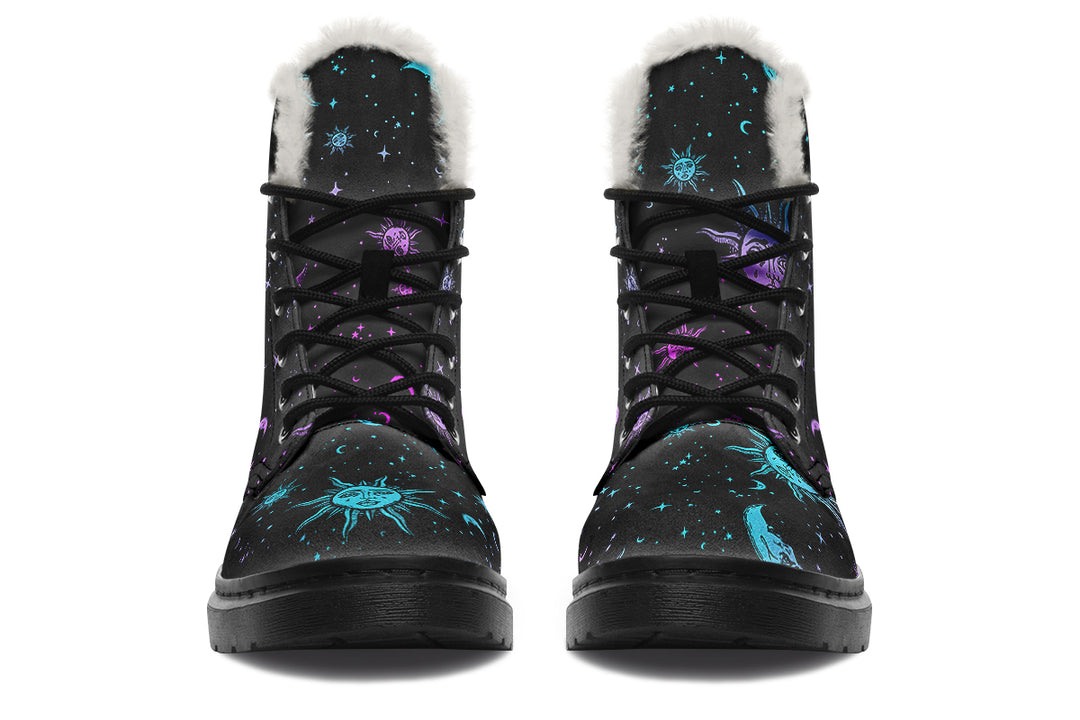 Celestial Pastel Winter Boots