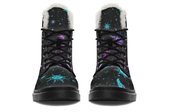 Celestial Pastel Winter Boots