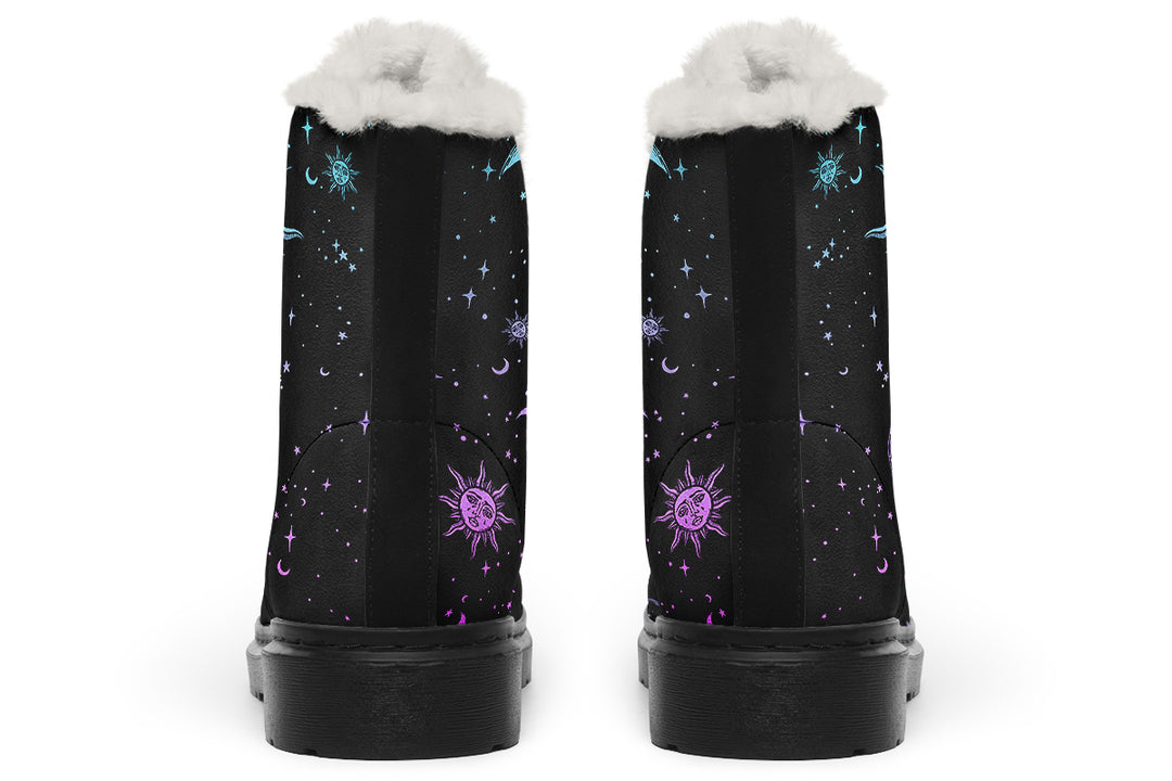 Celestial Pastel Winter Boots