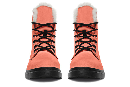 Coral Blush Winter Boots