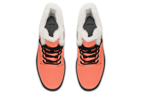 Coral Blush Winter Boots