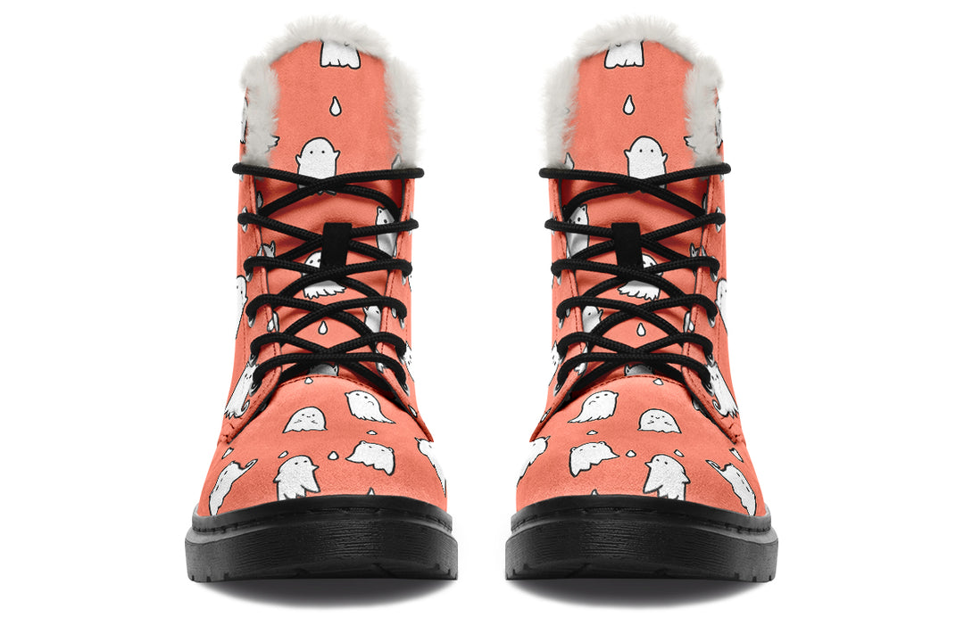 Coral Ghost Party Winter Boots