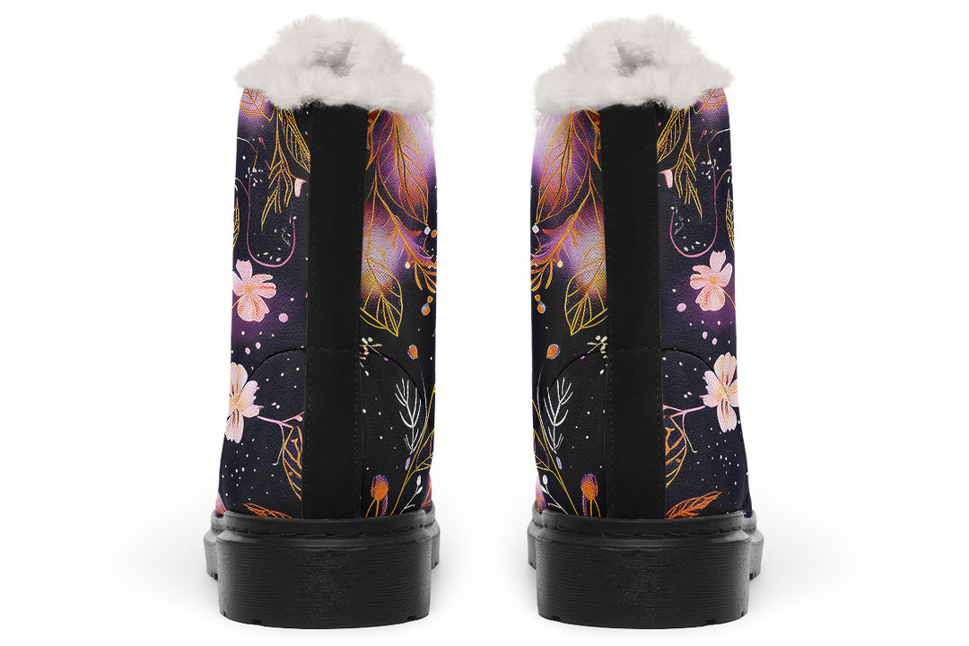 Cosmic Petals Winter Boots