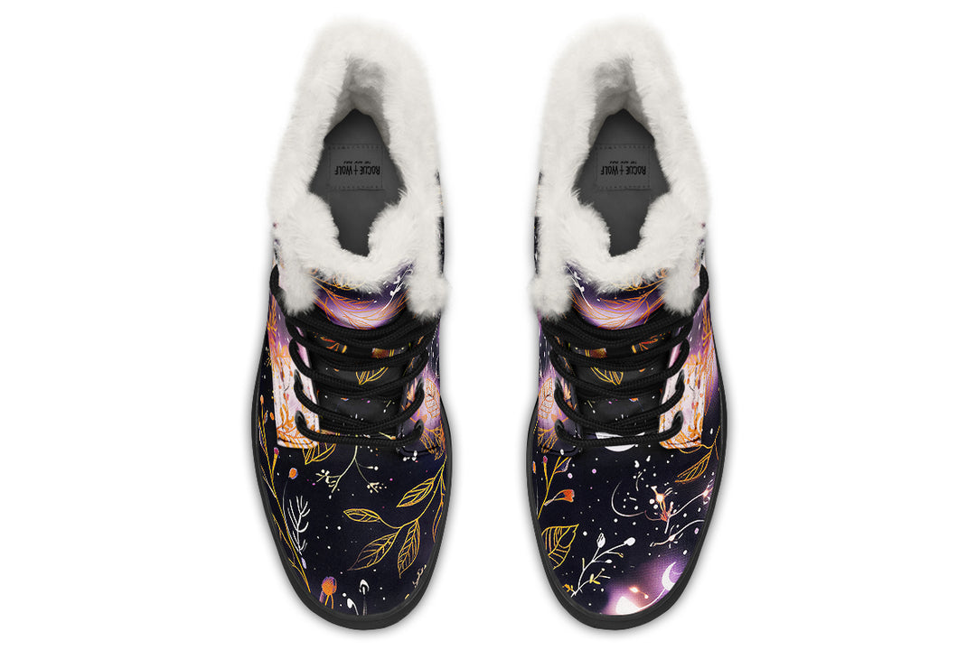 Cosmic Petals Winter Boots