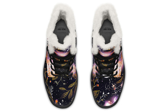 Cosmic Petals Winter Boots