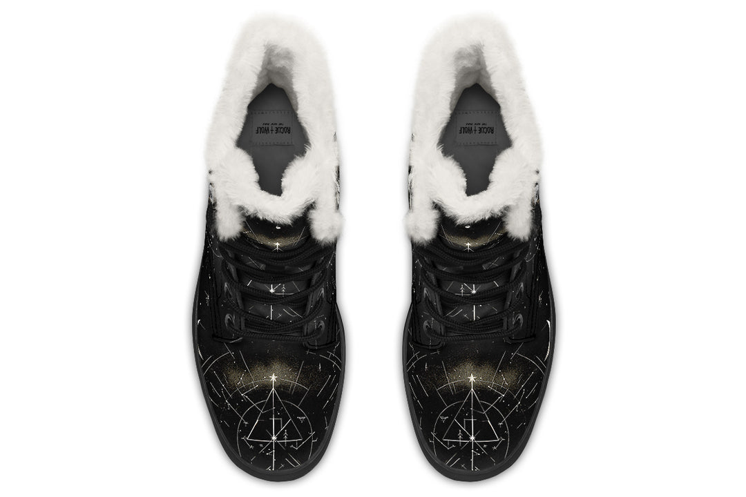 Cosmic Sphynx Cat Winter Boots