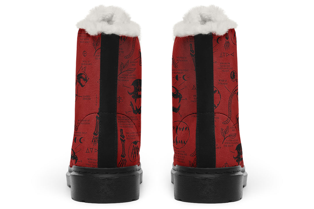 Crimson Cat Study Winter Boots