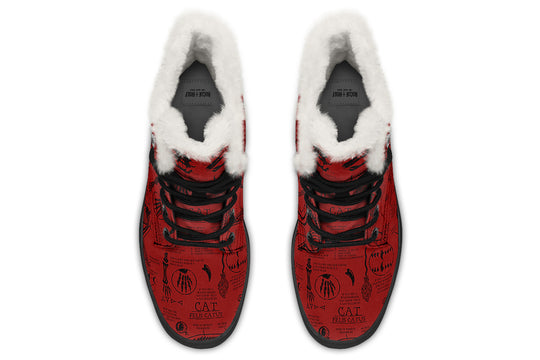 Crimson Cat Study Winter Boots