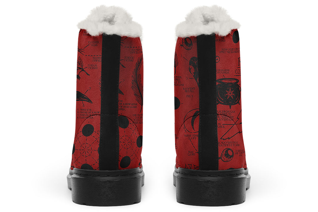 Crimson Raven Study Winter Boots