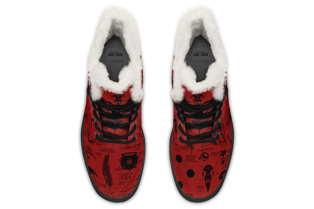 Crimson Raven Study Winter Boots