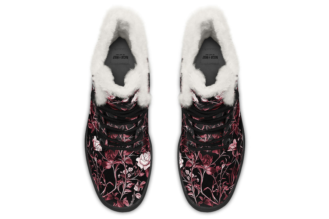 Crimson Rose Romance Winter Boots