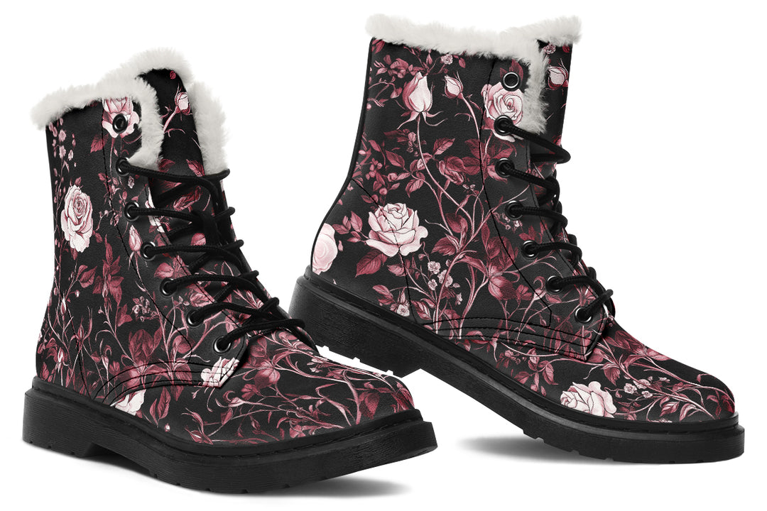 Crimson Rose Romance Winter Boots