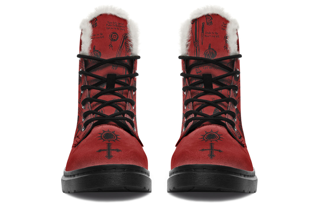 Crimson Vampire Study Winter Boots