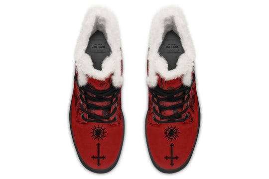 Crimson Vampire Study Winter Boots
