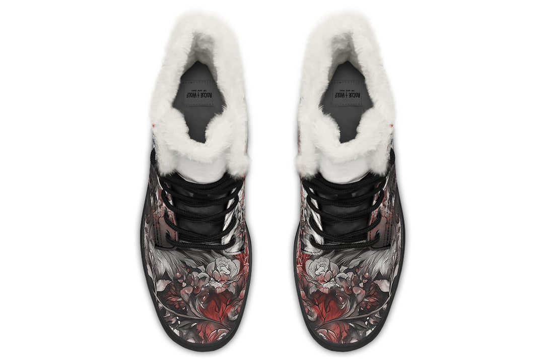 Crimson Wolf Winter Boots