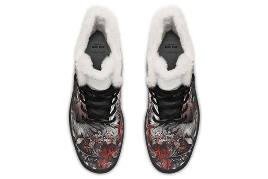 Crimson Wolf Winter Boots