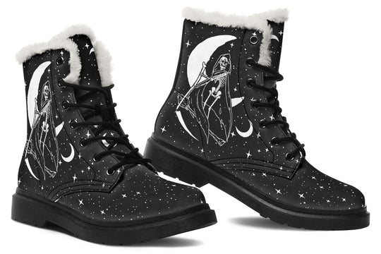 Death Tarot Winter Boots