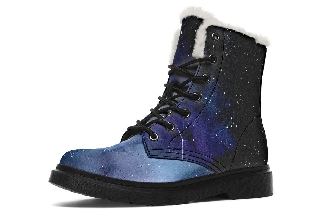 Deep Blue Winter Boots