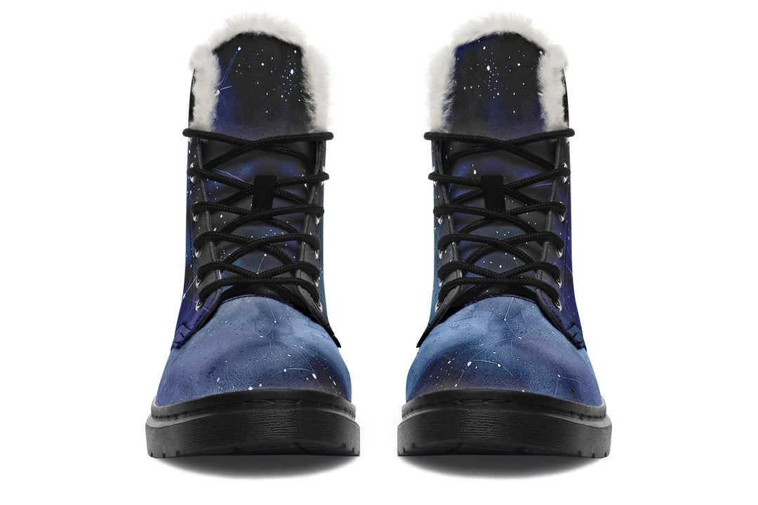 Deep Blue Winter Boots