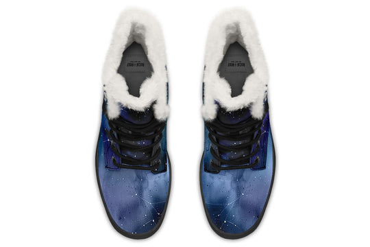 Deep Blue Winter Boots
