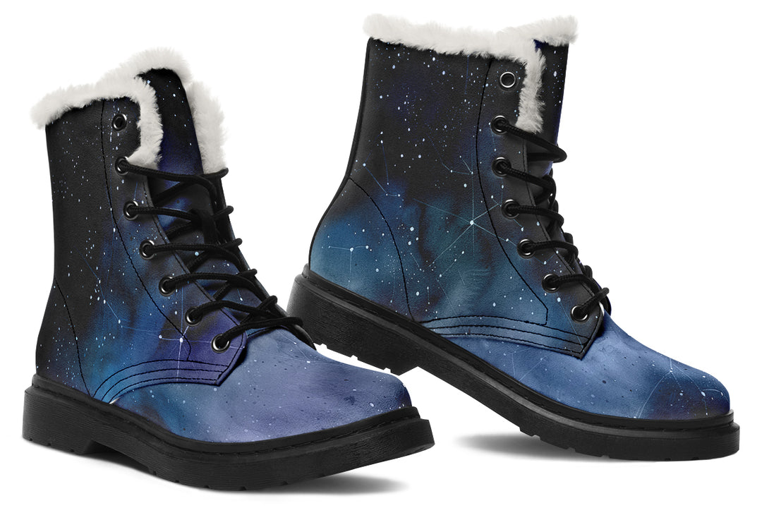 Deep Blue Winter Boots