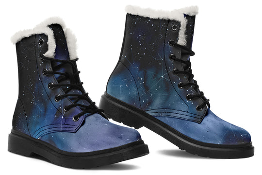 Deep Blue Winter Boots