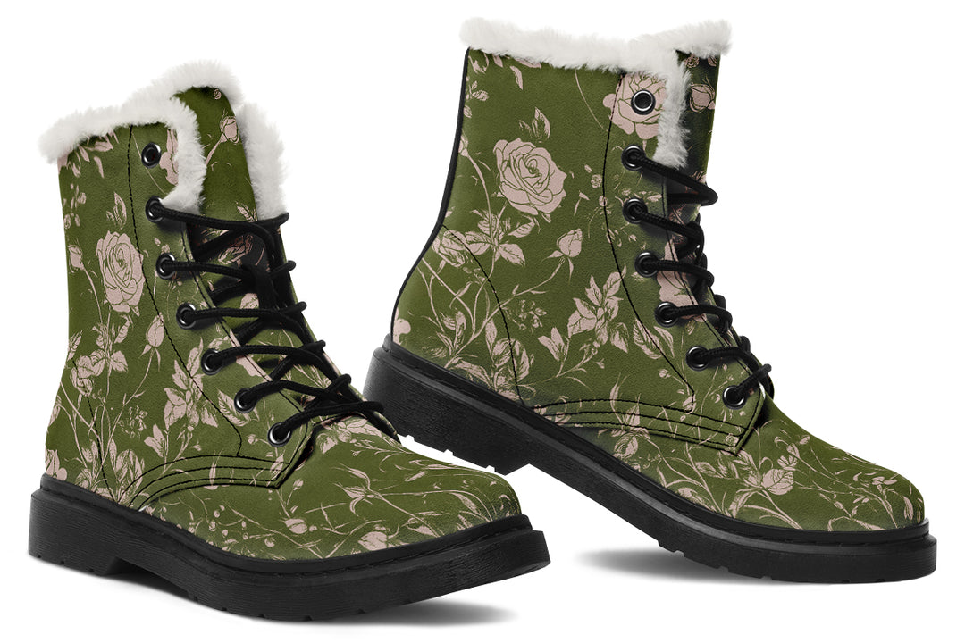 Fern Rose Romance Winter Boots