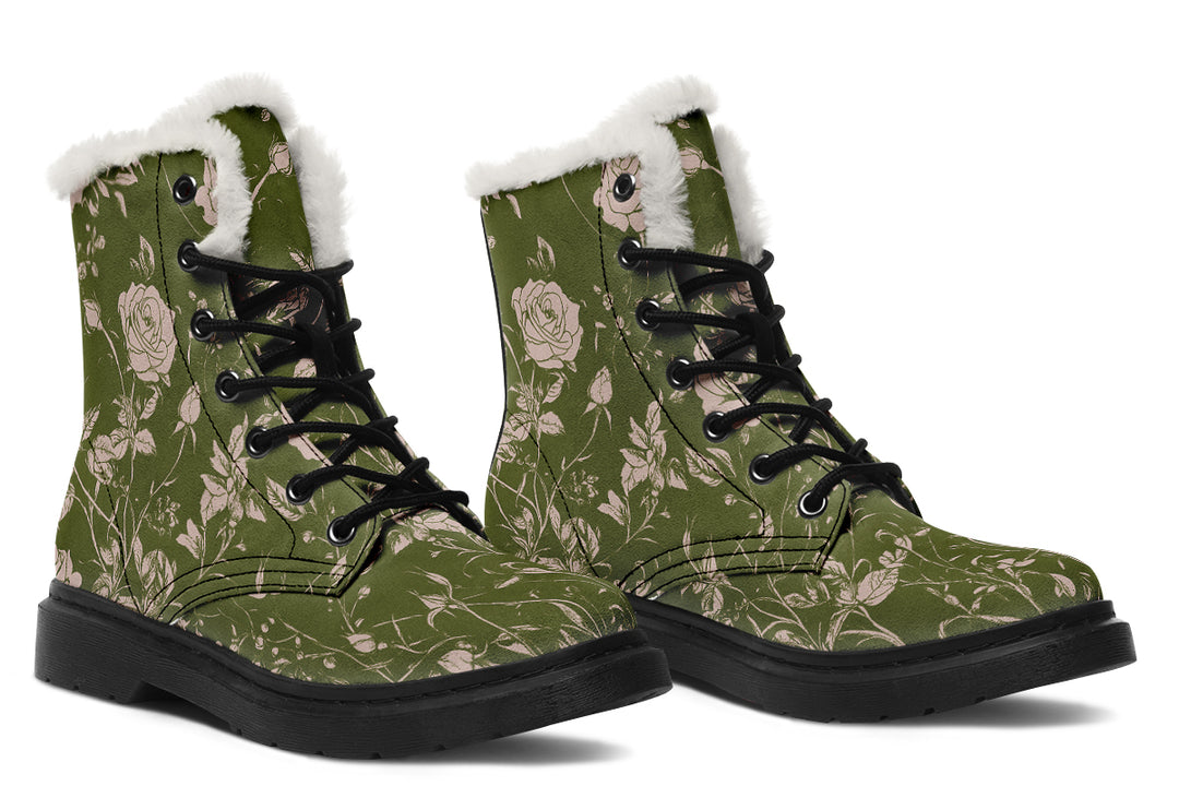 Fern Rose Romance Winter Boots