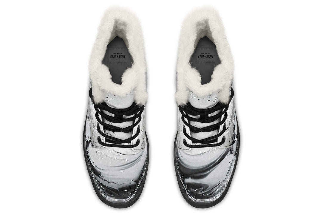 Frosted Marble Winter Boots
