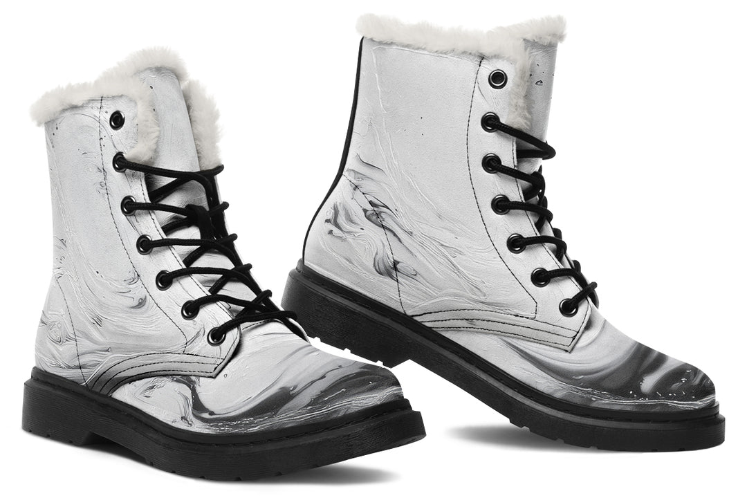 Frosted Marble Winter Boots