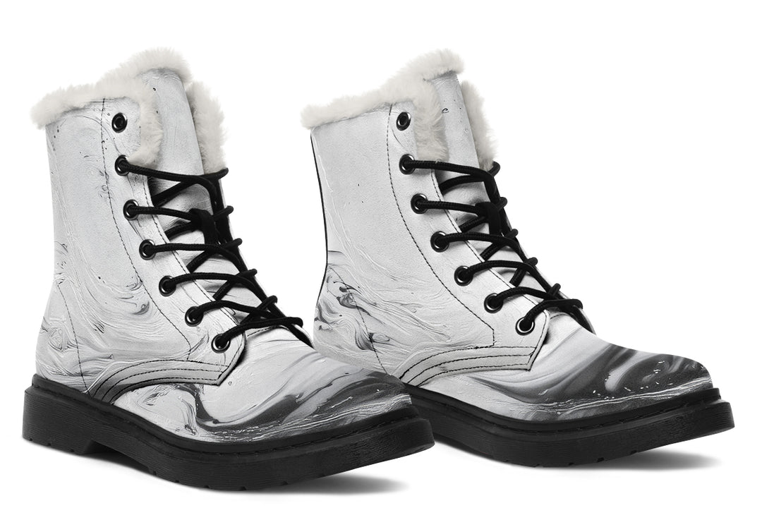 Frosted Marble Winter Boots