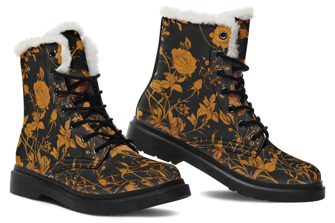 Golden Rose Romance Winter Boots