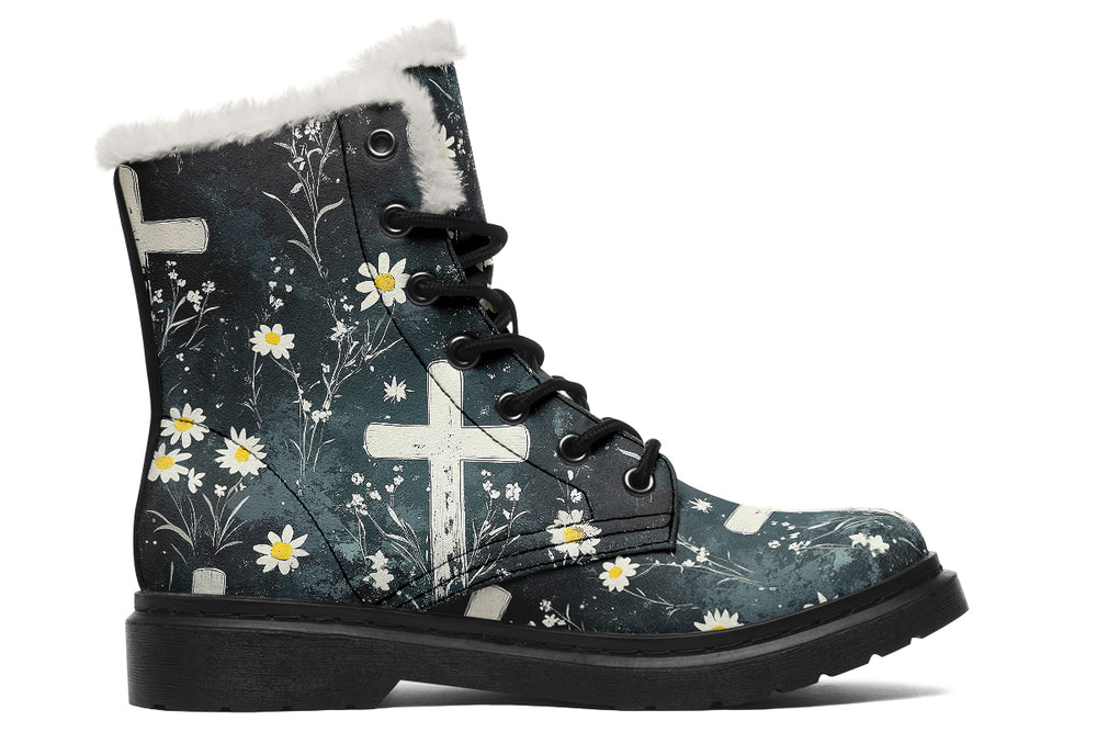 Graveyard Bloom Winter Boots