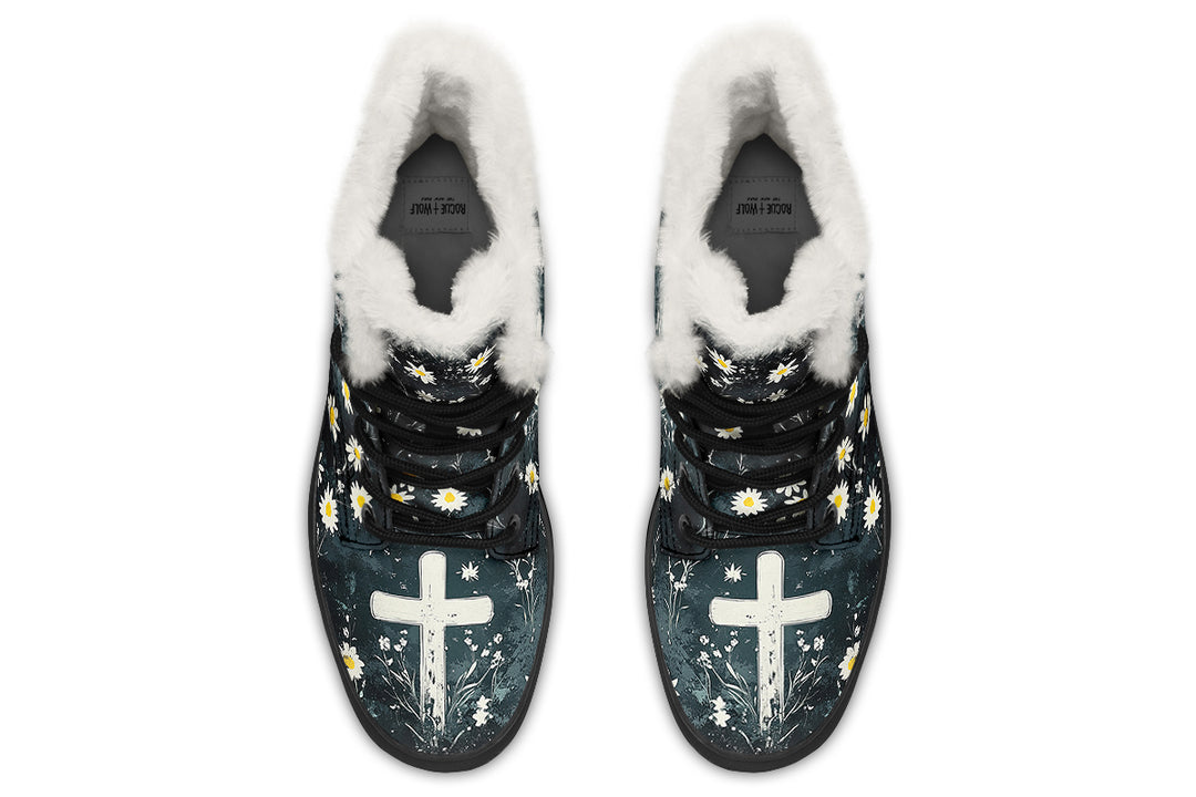 Graveyard Bloom Winter Boots