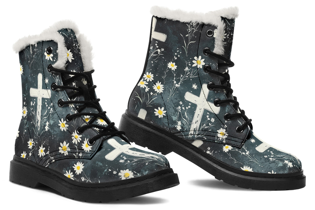 Graveyard Bloom Winter Boots