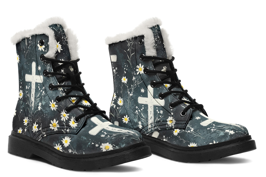 Graveyard Bloom Winter Boots